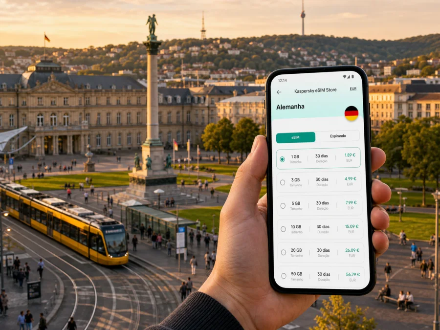 eSIM em Estugarda: internet móvel na viagem