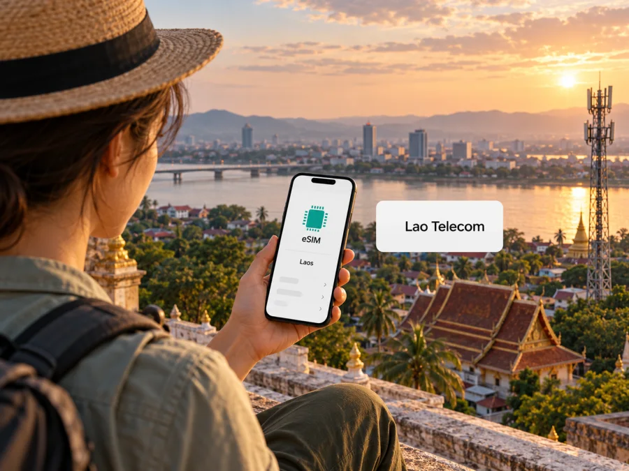 Lao Telecom eSIM no Laos: o que verificar