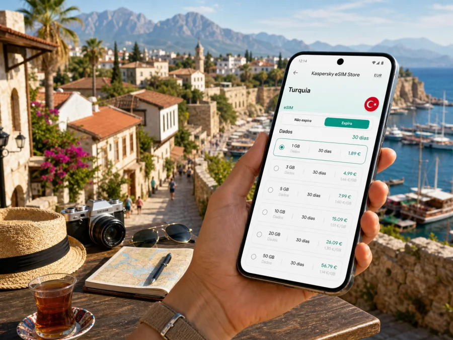 eSIM em Antália: internet móvel na viagem