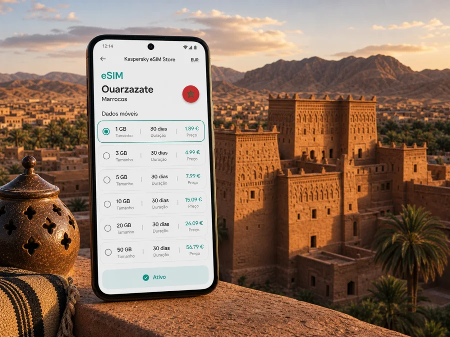 eSIM em Ouarzazate: conexão móvel e internet
