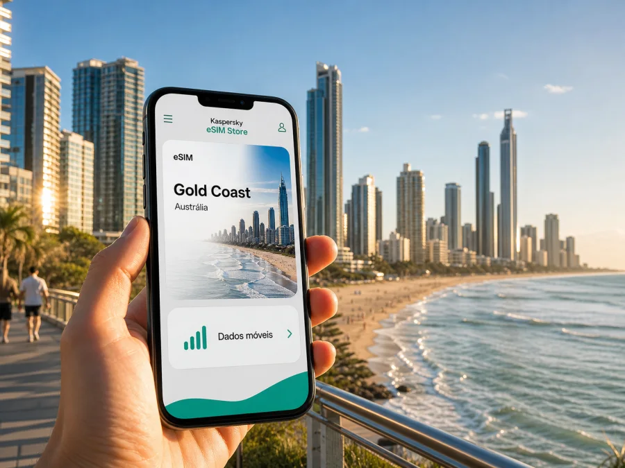 eSIM em Gold Coast: internet móvel na viagem