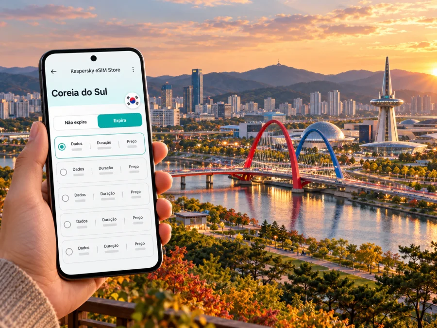 eSIM em Daejeon: internet móvel na Coreia do Sul