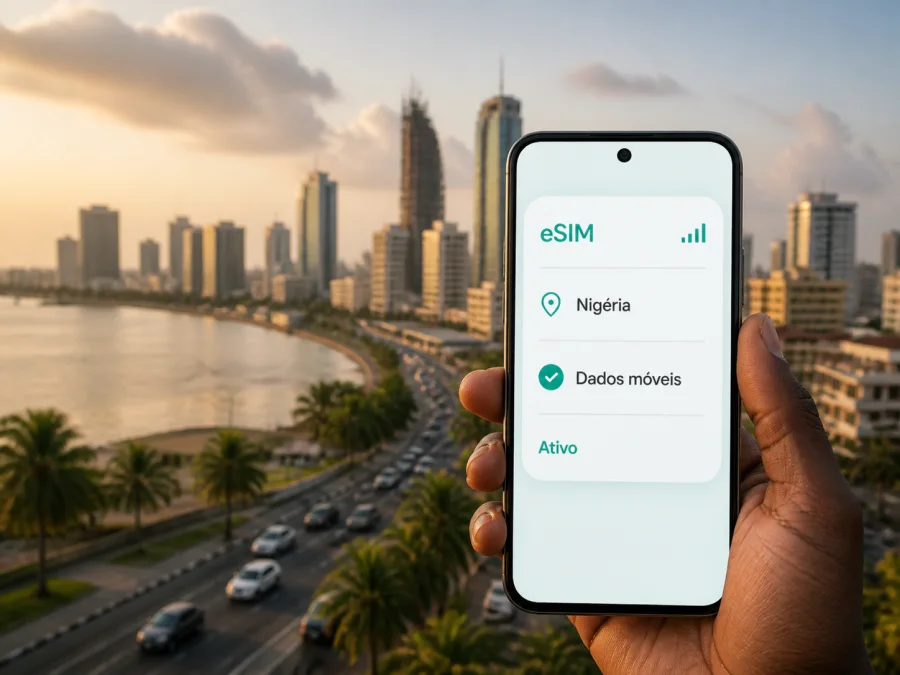 eSIM em Lagos: internet móvel na Nigéria