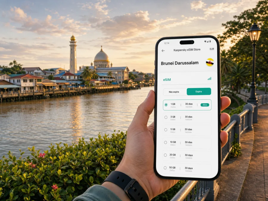 eSIM em Kuala Belait: internet móvel