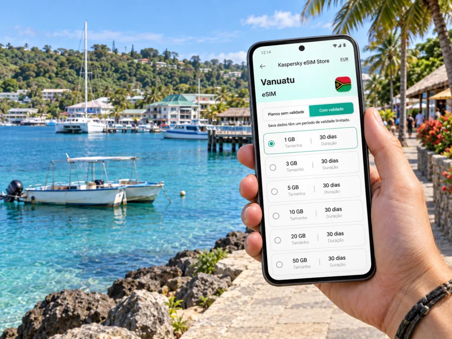 eSIM em Port Vila: internet móvel em Vanuatu