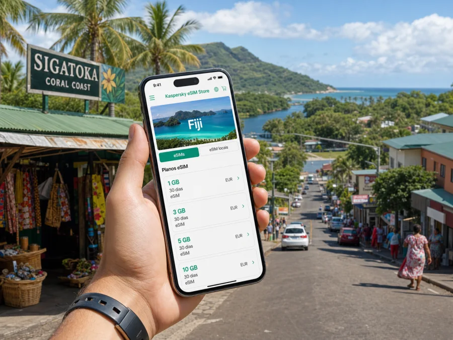 eSIM em Sigatoka: internet móvel em Fiji