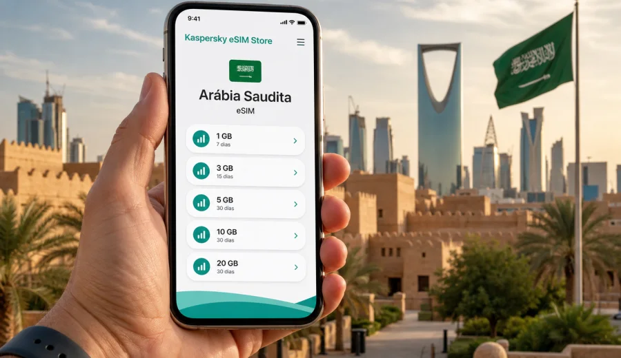 eSIM para Arábia Saudita: internet na viagem