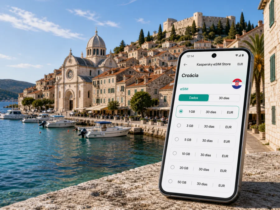 eSIM em Sibenik: internet móvel na Croácia
