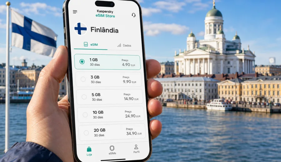 eSIM na Finlândia: internet móvel para viagem