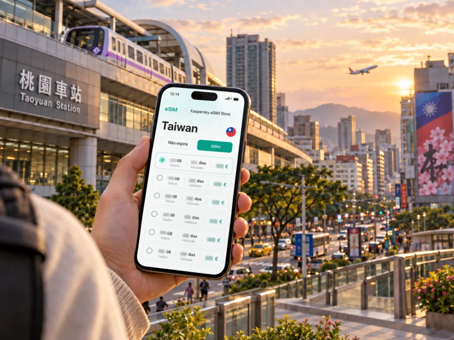 Taoyuan eSIM: internet móvel em Taiwan