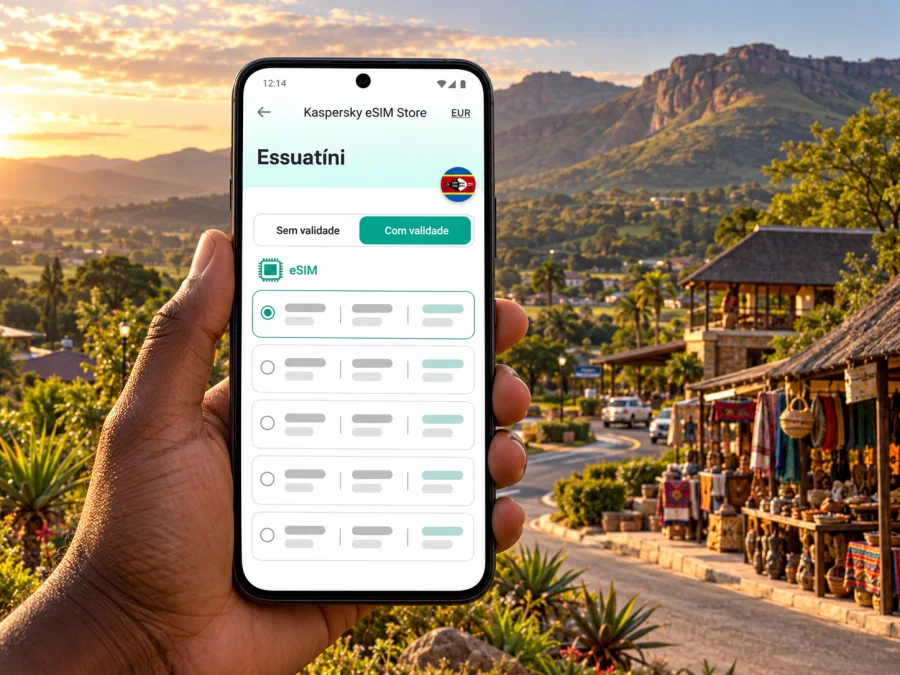 eSIM em Ezulwini: internet móvel em Eswatini