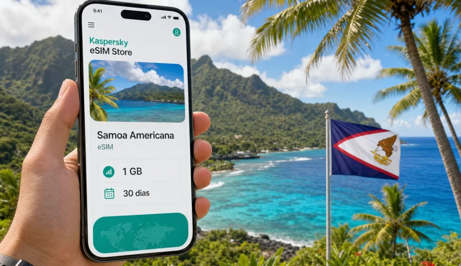 eSIM Samoa Americana: internet na viagem