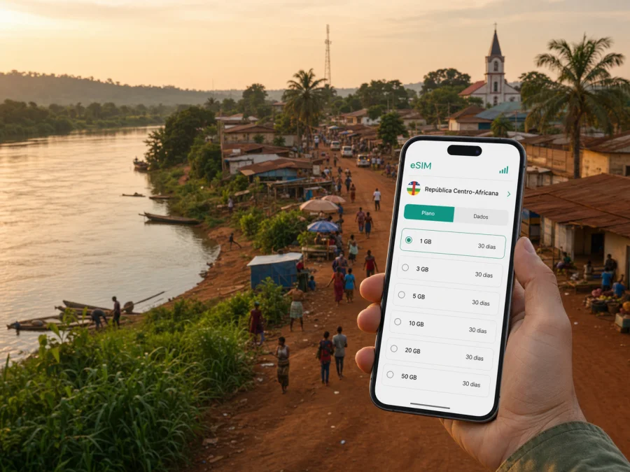 eSIM em Carnot: internet móvel para viagem