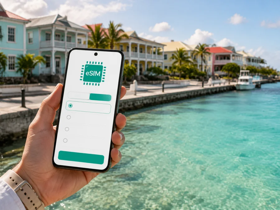 Grand Turk com eSIM: internet móvel na viagem