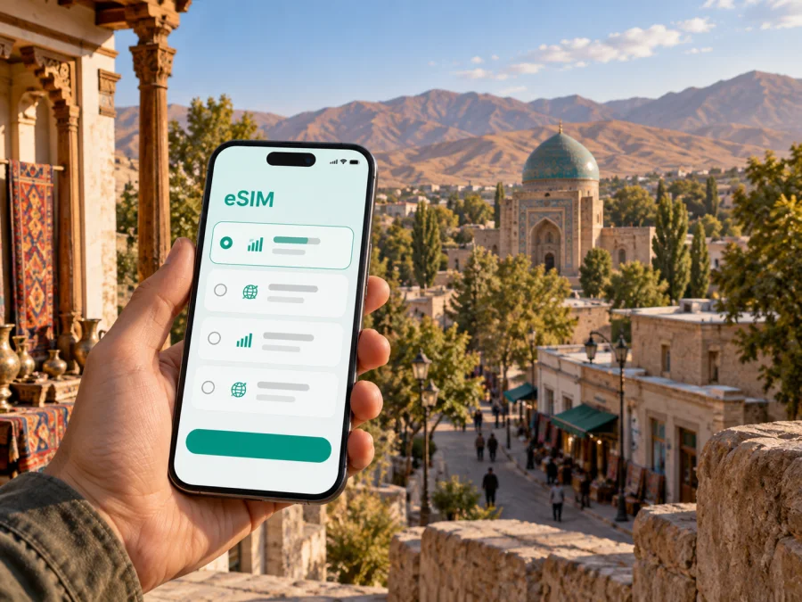 eSIM em Kulob: internet móvel no Tajiquistão