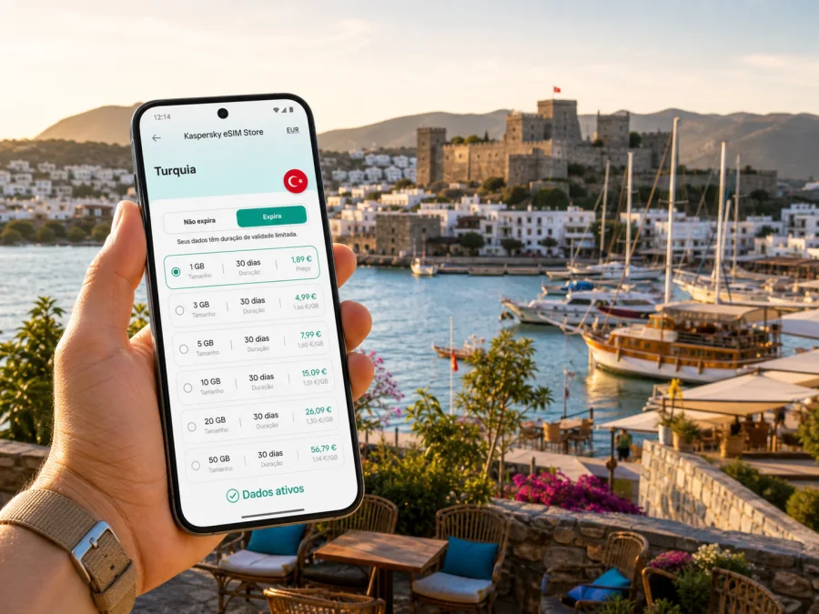 Bodrum eSIM: internet móvel na viagem
