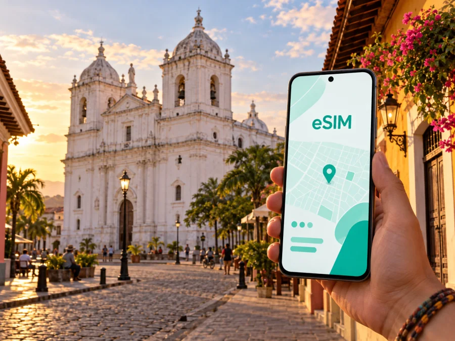 eSIM em Leon: internet móvel para viajar pela Nicarágua
