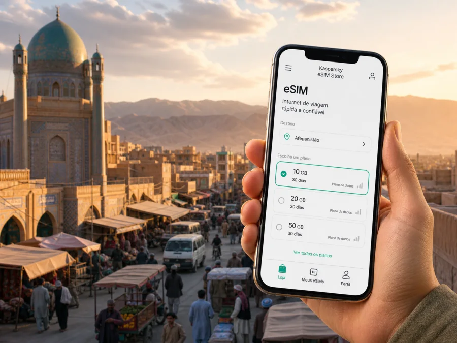 Kandahar eSIM: internet móvel para viagem