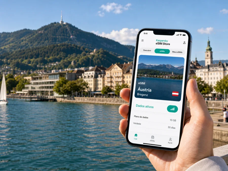 eSIM em Bregenz: internet móvel na viagem