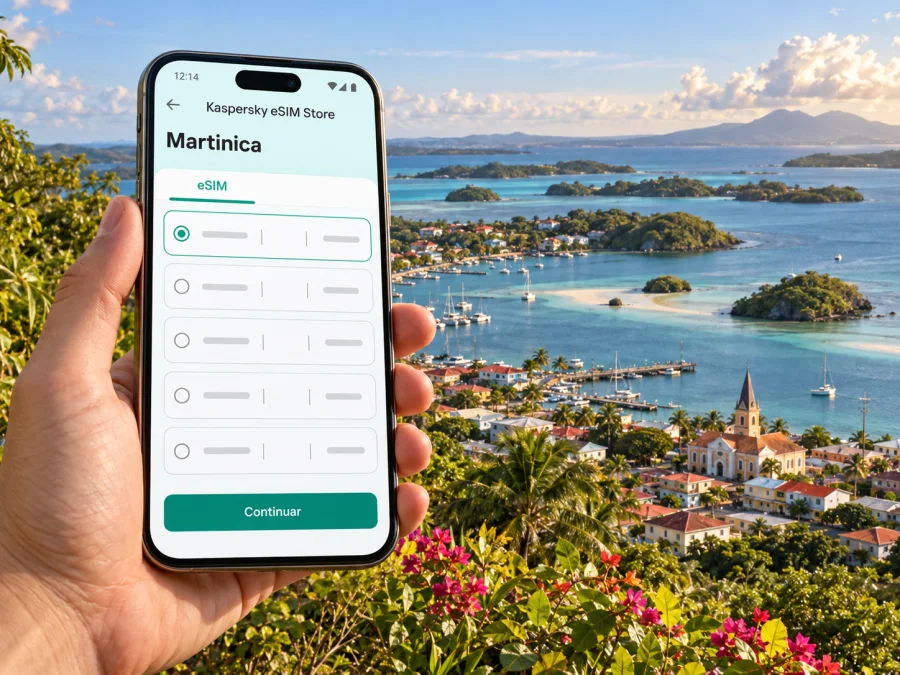 Le Francois: eSIM para internet móvel em Martinica