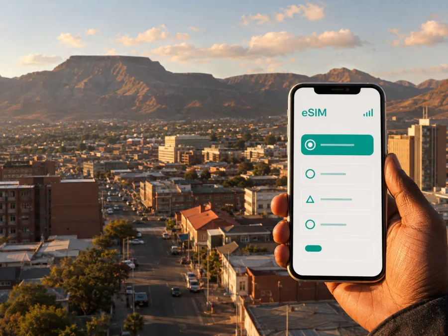 eSIM em Maseru: internet móvel no Lesoto