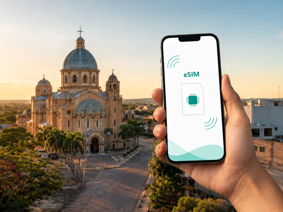 eSIM para Caacupé: internet móvel na viagem
