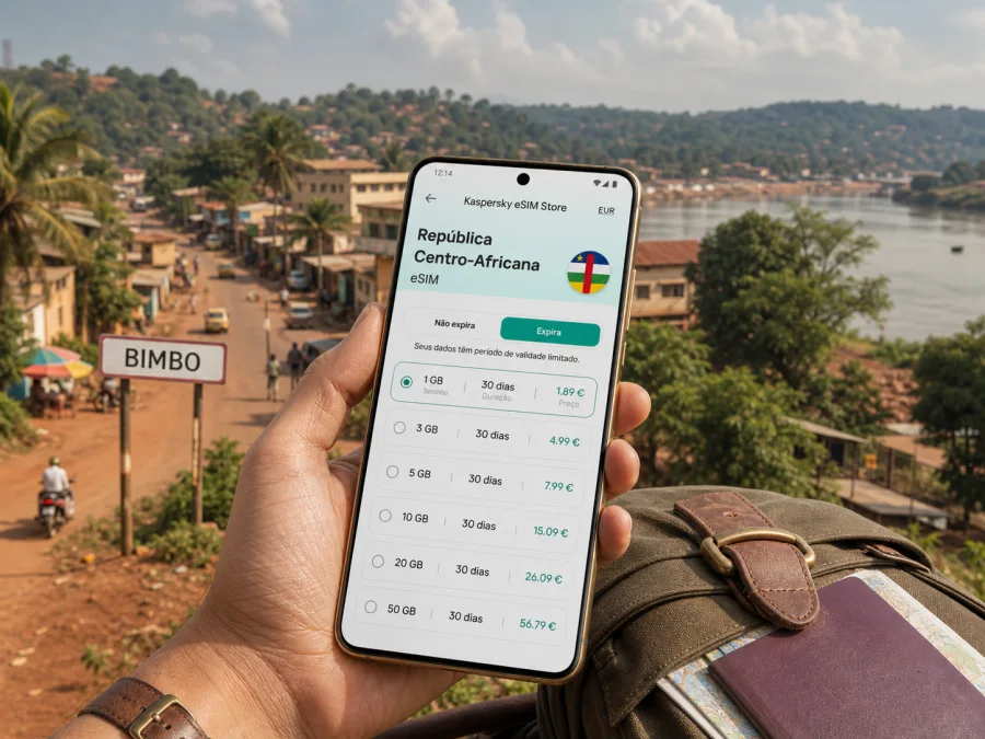 eSIM em Bimbo: internet móvel para viajar