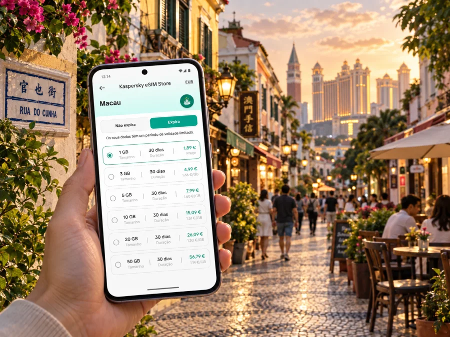 eSIM na Taipa: internet móvel em Macau