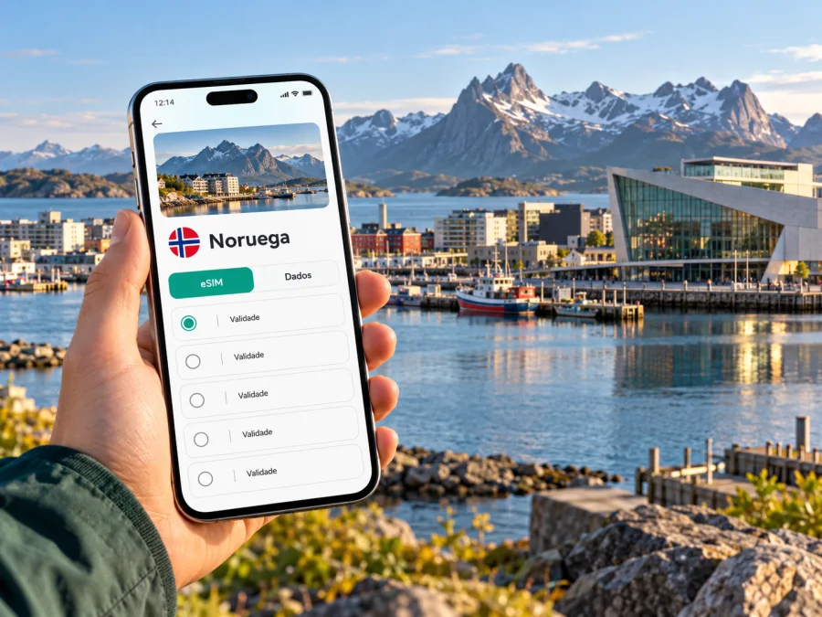 Bodo eSIM: internet e conexão móvel na Noruega