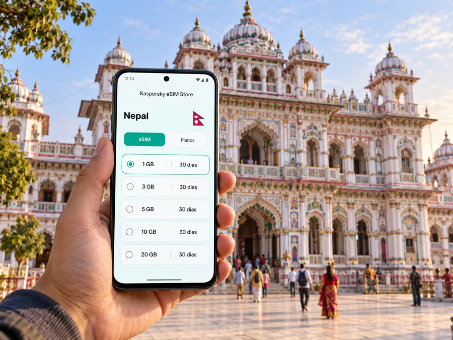 eSIM em Janakpur: internet móvel no Nepal