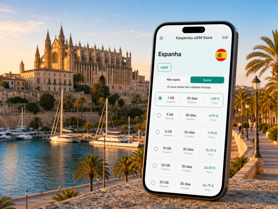 eSIM em Palma de Maiorca: internet móvel