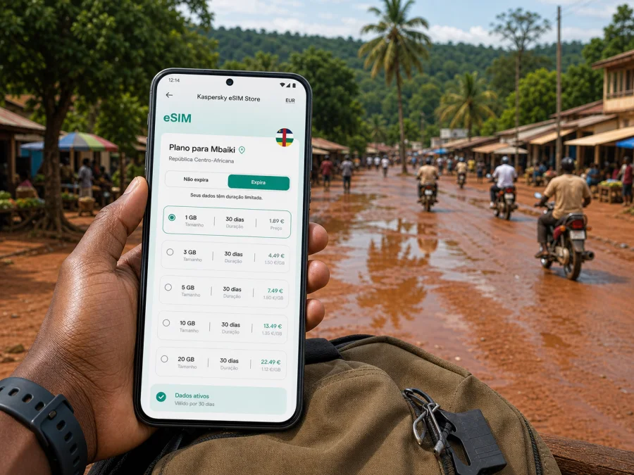 Mbaiki eSIM: internet móvel para a viagem