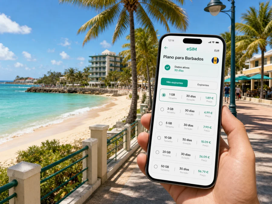 Rockley eSIM: internet móvel em Barbados