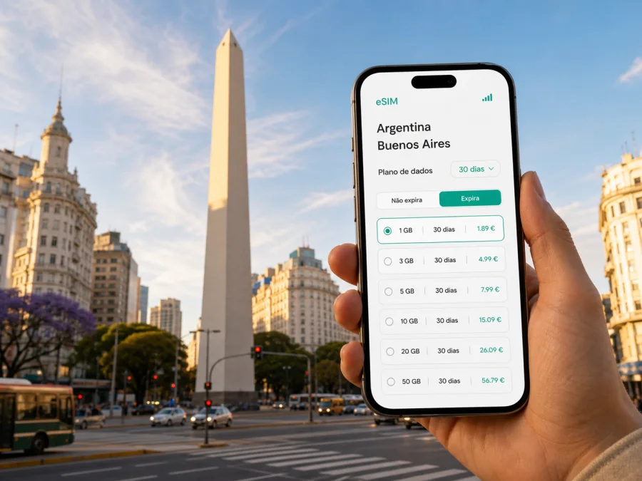 eSIM em Buenos Aires: internet para viagem