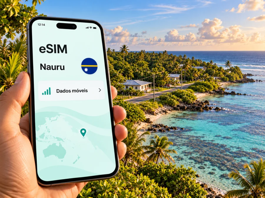 eSIM em Meneng: internet móvel em Nauru