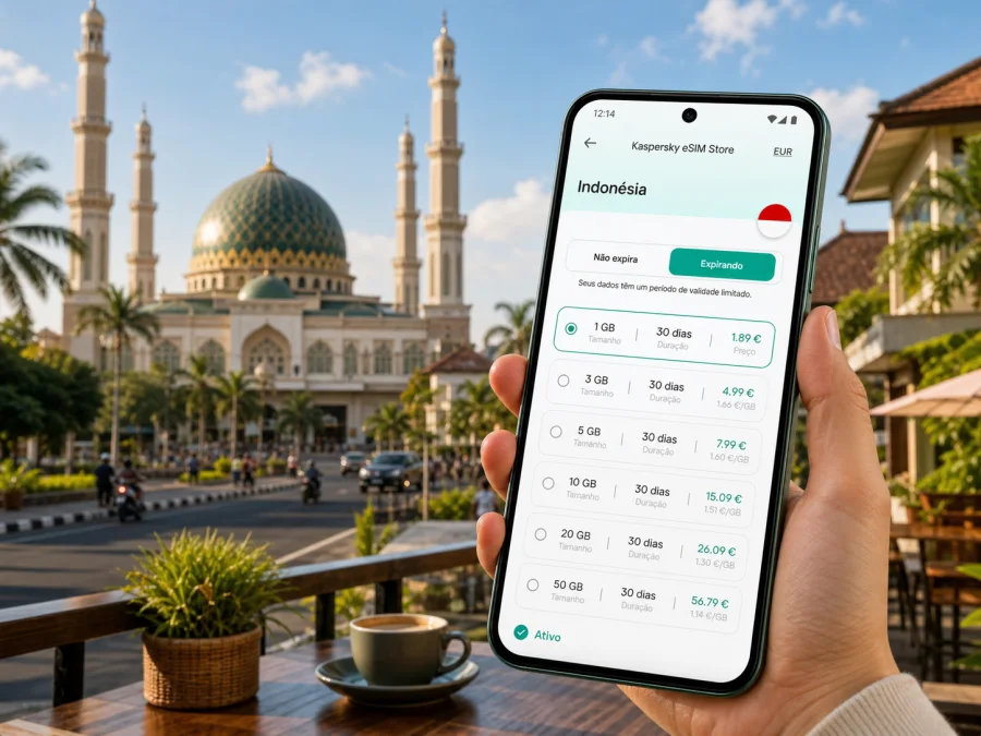 eSIM em Mataram: internet móvel para viagem