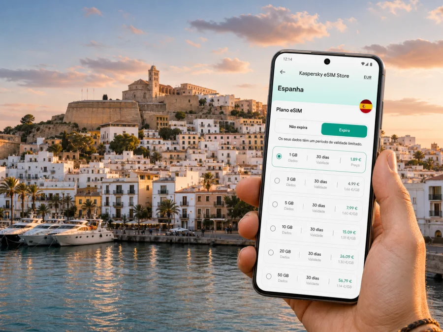 eSIM em Cidade de Ibiza: internet de viagem