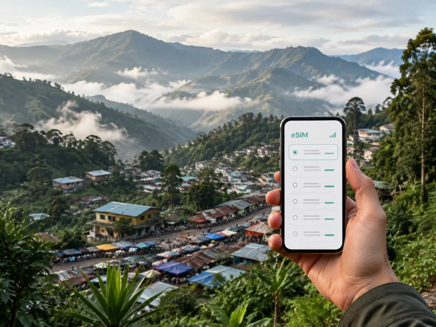 eSIM para Mount Hagen: internet na viagem