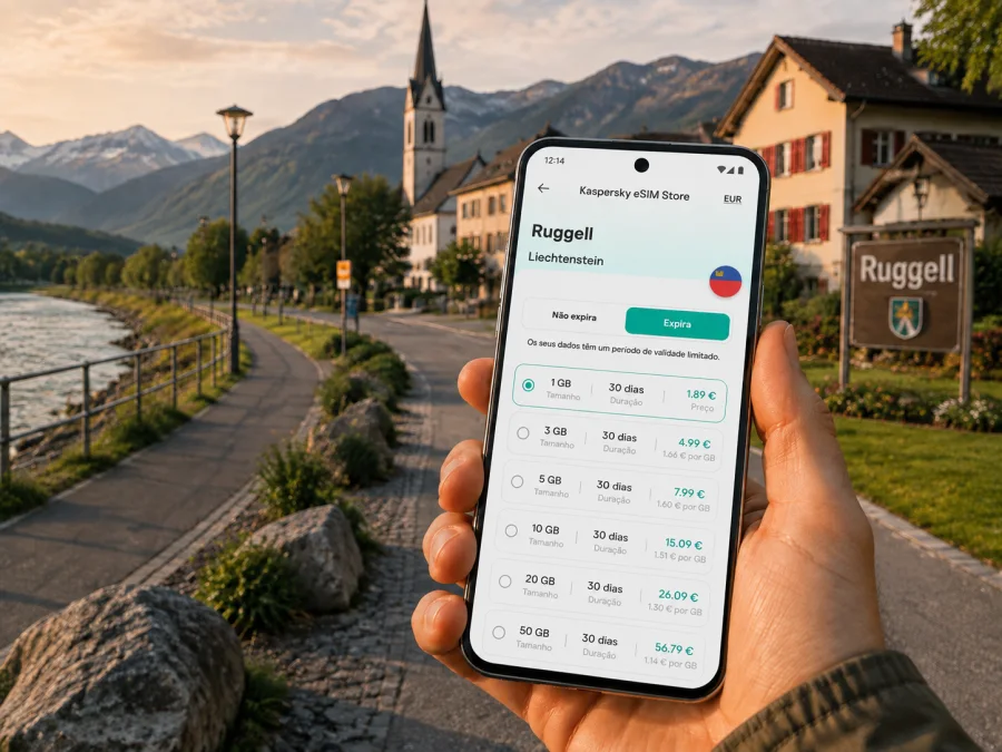 eSIM em Ruggell: internet móvel em Liechtenstein