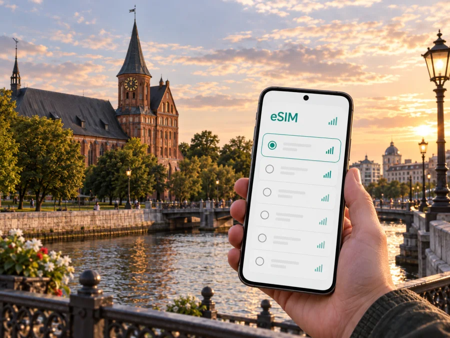 eSIM em Kaliningrado: internet para sua viagem