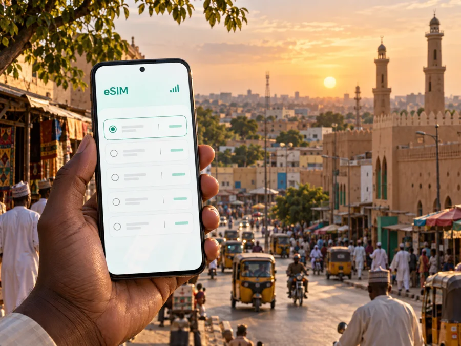 eSIM em Kano: internet móvel na viagem