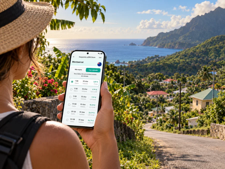 eSIM em Olveston: internet móvel em Montserrat