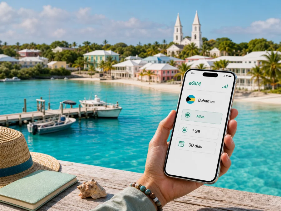 eSIM em Clarence Town: conexão móvel e internet