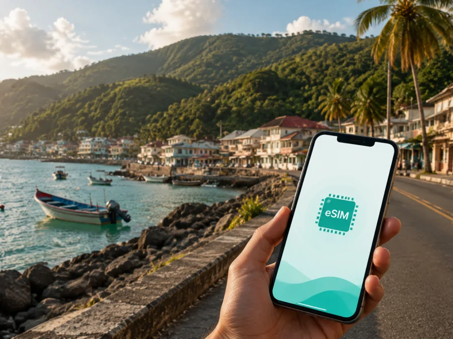 eSIM em Dennery: internet em Santa Lúcia