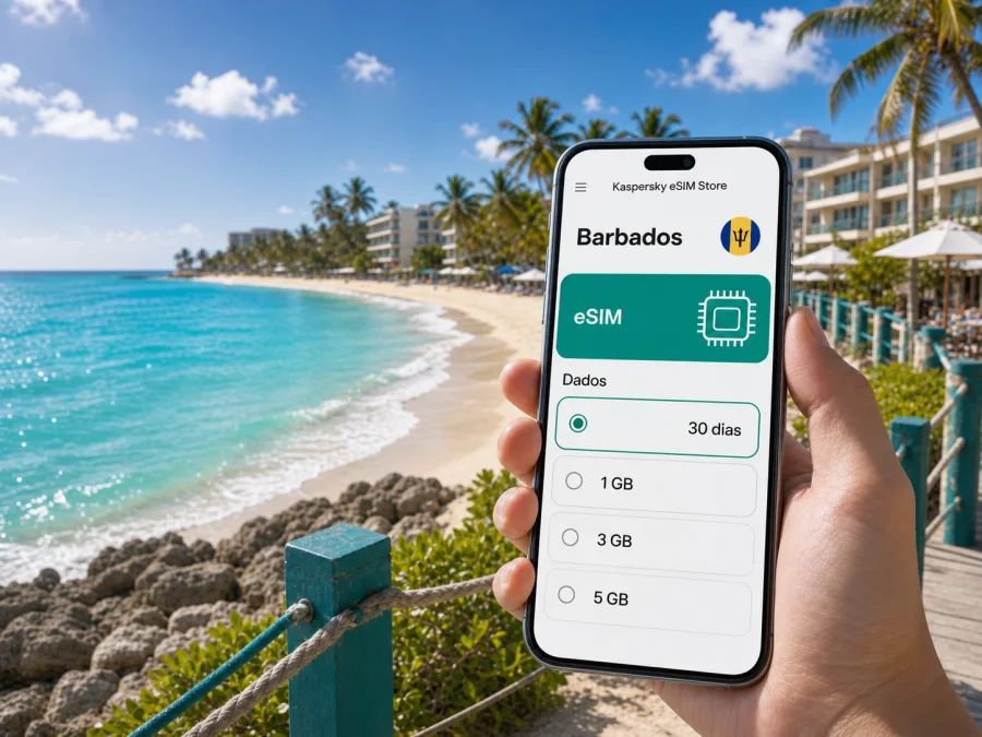 Hastings eSIM: internet móvel em Barbados