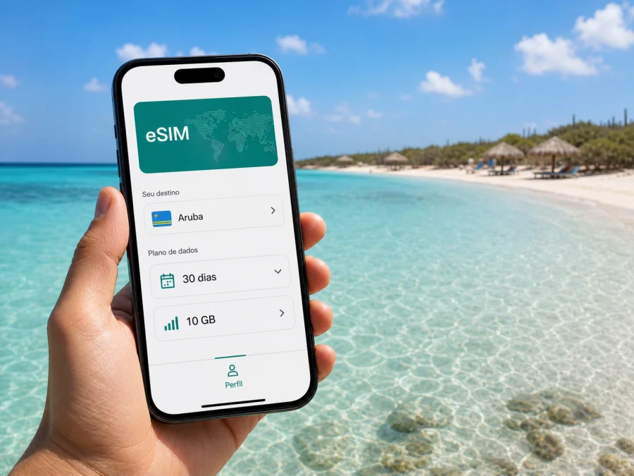 eSIM em Baby Beach: internet móvel em Aruba