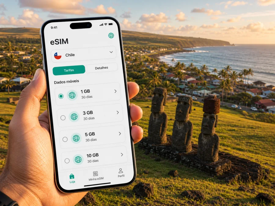 eSIM em Hanga Roa: internet e conexão móvel