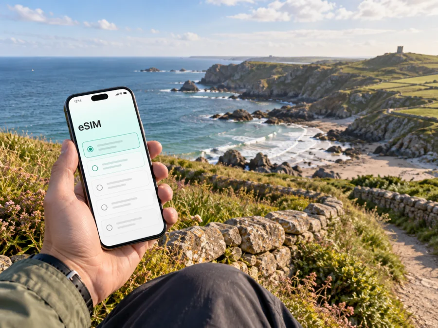 Torteval eSIM: internet móvel em Guernsey
