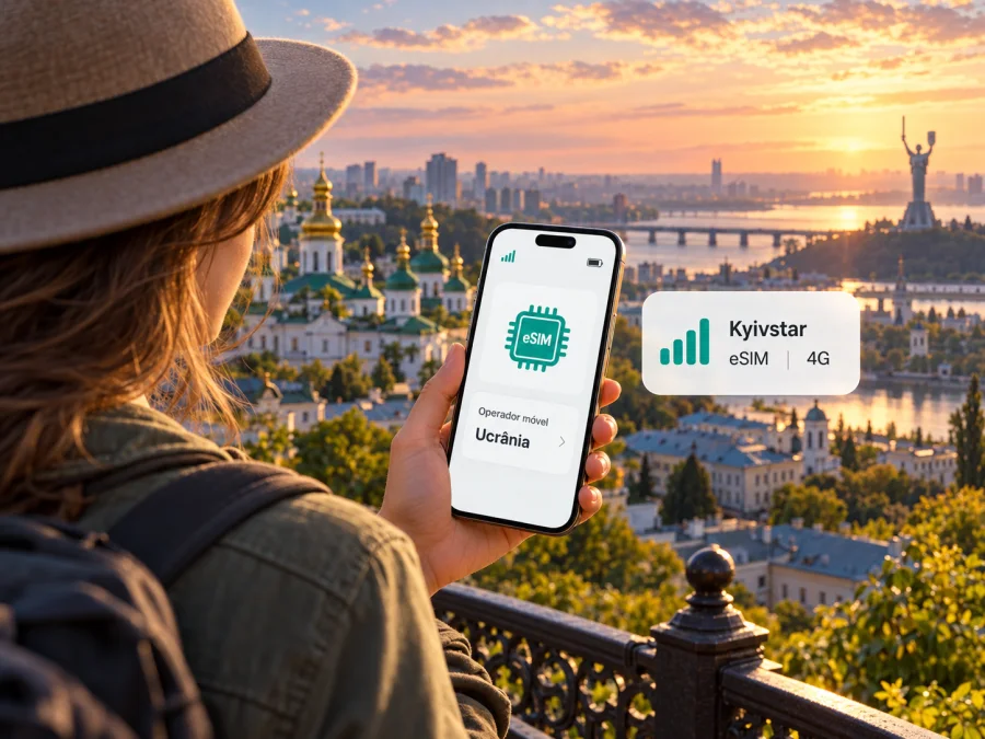 Kyivstar eSIM na Ucrânia: ativação e cobertura