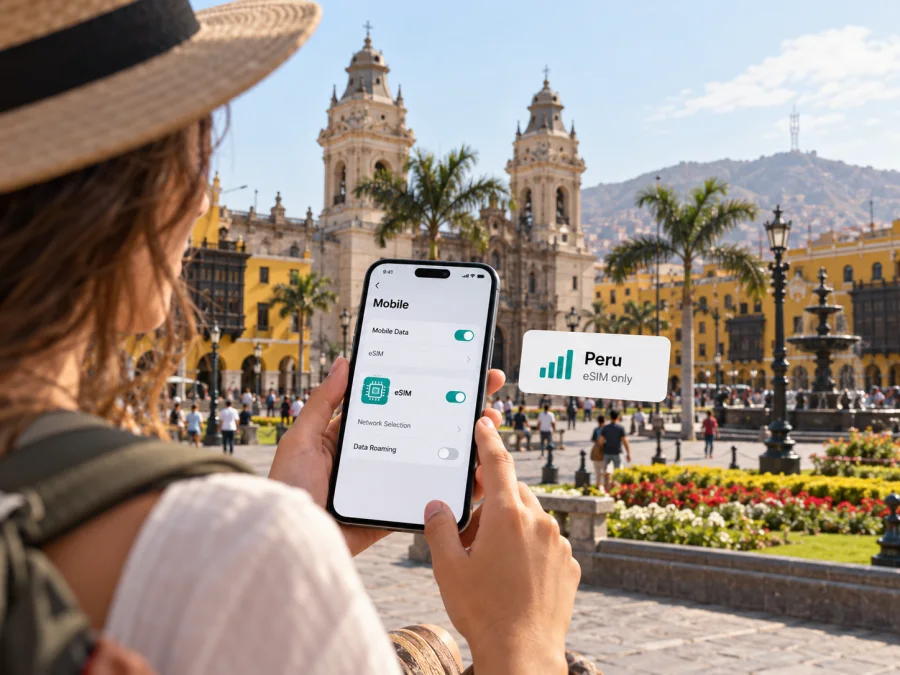 Claro eSIM no Peru: ativação e viagem